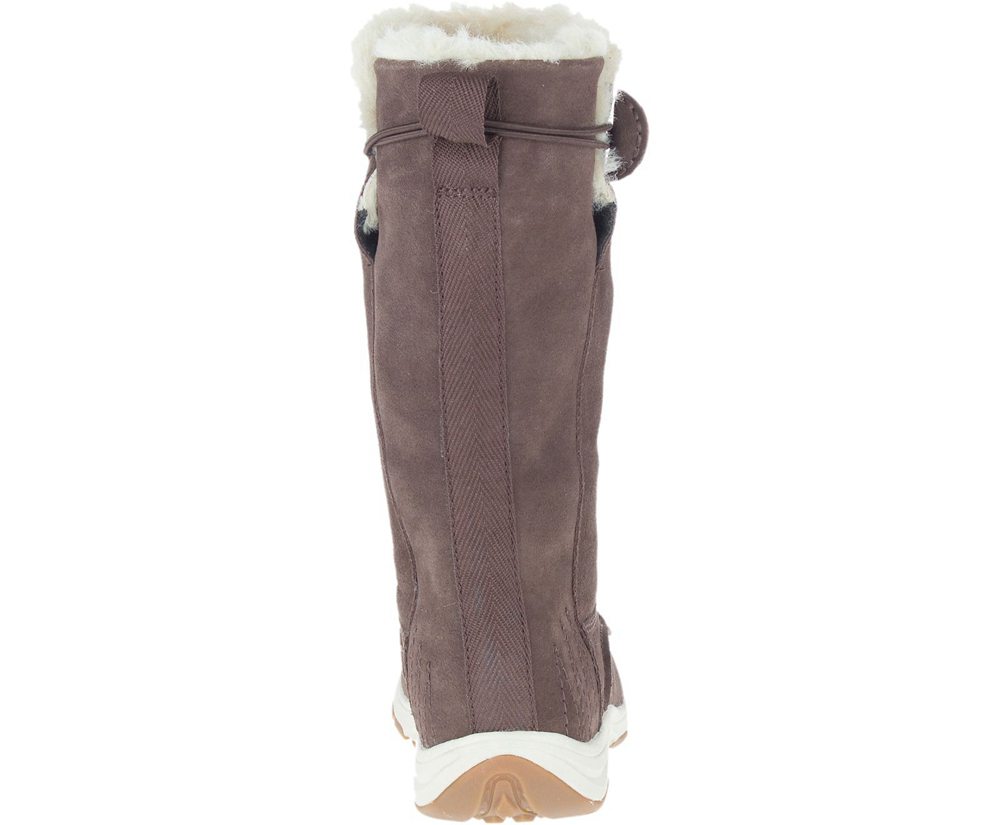 Merrell Boots Brown - Approach Sage Tall Polar Waterproof - Womens 70IVWLBGH